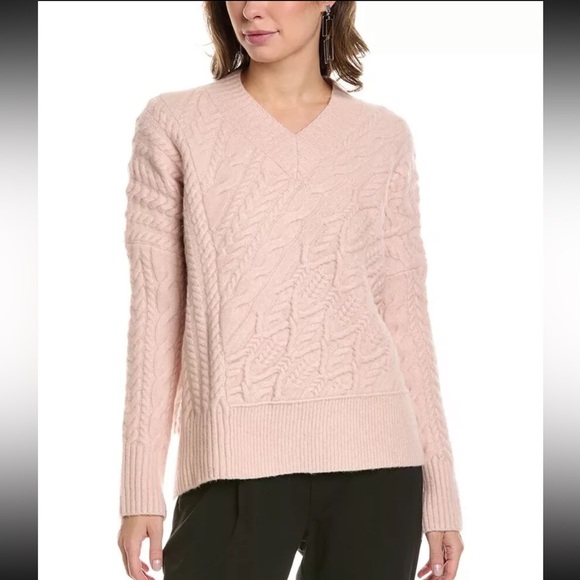 Allsaints Arvid V-Neck Wool & Yak-Blend Sweater - Picture 1 of 12